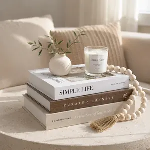 3-Piece Modern Fake Book Decor Set, Decorative Home Ornament, Perfect for Coffee Table, Bedside Table, Living Room Shelf, Home Photo Props, Festive Decoration