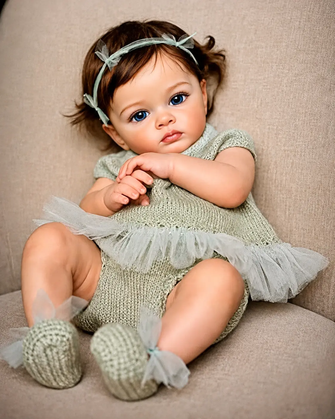 22-Inch Princess Theme Full Body Reborn Baby Doll - Lifelike Beibei Girl Doll with Cute Long Hair, Standing Pose & Accessories for Toys & Hobbies Collection