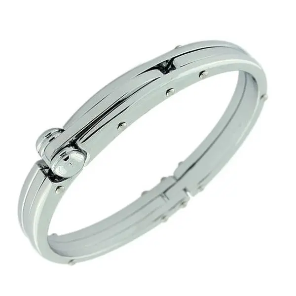 My Daily Styles Stainless Steel Male Handcuff Bracelet - Clasp and Buckle Closure, Gift-Ready Fashion Costume Jewelry Accessory, Snake Cuff Bracelet