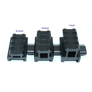 Picatinny Rail 1 Inch Scope Mount Base, 3-Slots Elevating Platform for Hunting & Tactical Gear, Compatible with Dot Sights