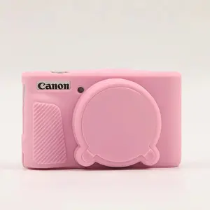 Camera Protective Case for Canon Eos M6 Mark Ii, Silicone Soft Lightweight Design, Removable Lens Cap, Easy Access Buttons, Durable Camera Cover