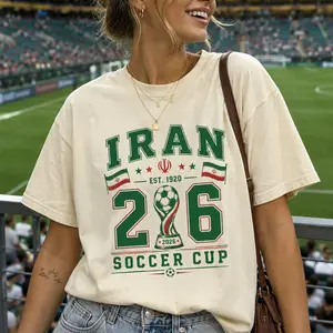 Vintage Iran Soccer Club Shirt, Retro 90s Flag Iran Team Football Soccer 2026, Tee