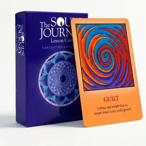 Soul Journey Oracle Cards for Spiritual Guidance and Personal Growth 44 Card Tarot Deck with Mandala Art for Daily Meditation and Soulful Wisdom Guided Intuition Tool for Self Discovery and Positive Energy Mindfulness Practice Gift outdoorfun