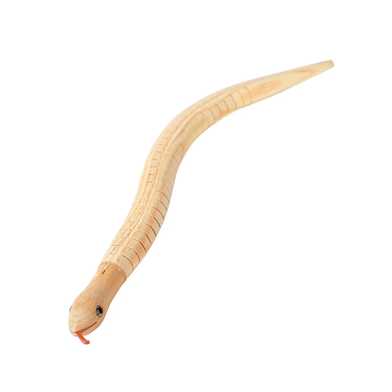 11.75 in Wooden Wiggly Snake Craft DIY Kit - 12-Pc Unfinished Paintable Handicraft for Birthday Party, Scrapbooking (Toys & Hobbies, DIY)
