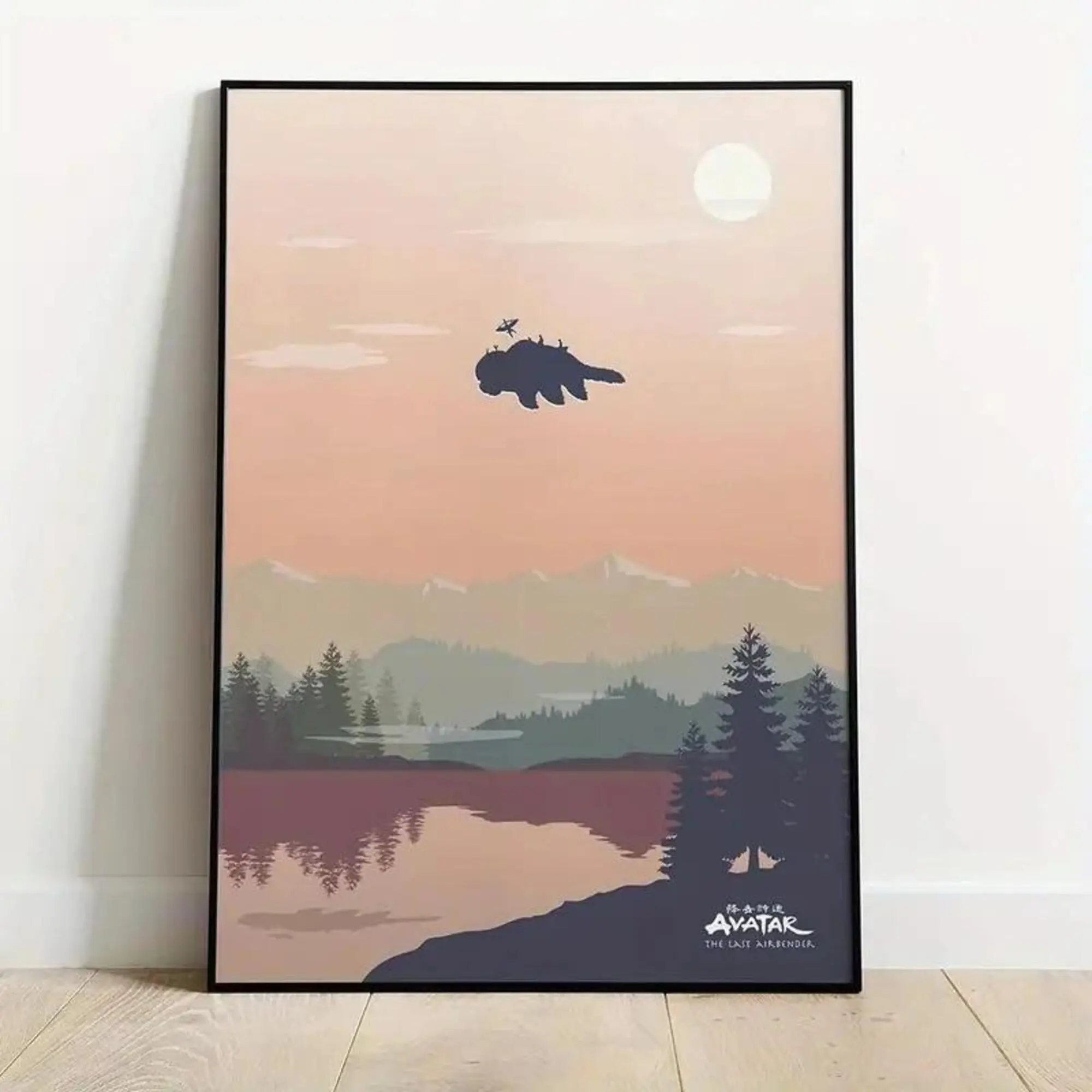Avatar The Last Airbender Inspired Plaid Art Deco Graphic Prints Poster Kit - Framed/Unframed Options, Waterproof Wall Art, Home Decor, Modern Aesthetic Room Accent, Artistic, Movie, Art Deco Interior Design, Polka Dot