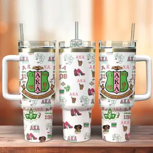 Kappa Alpha Aka Classic Custom 40oz Tumbler With Handle