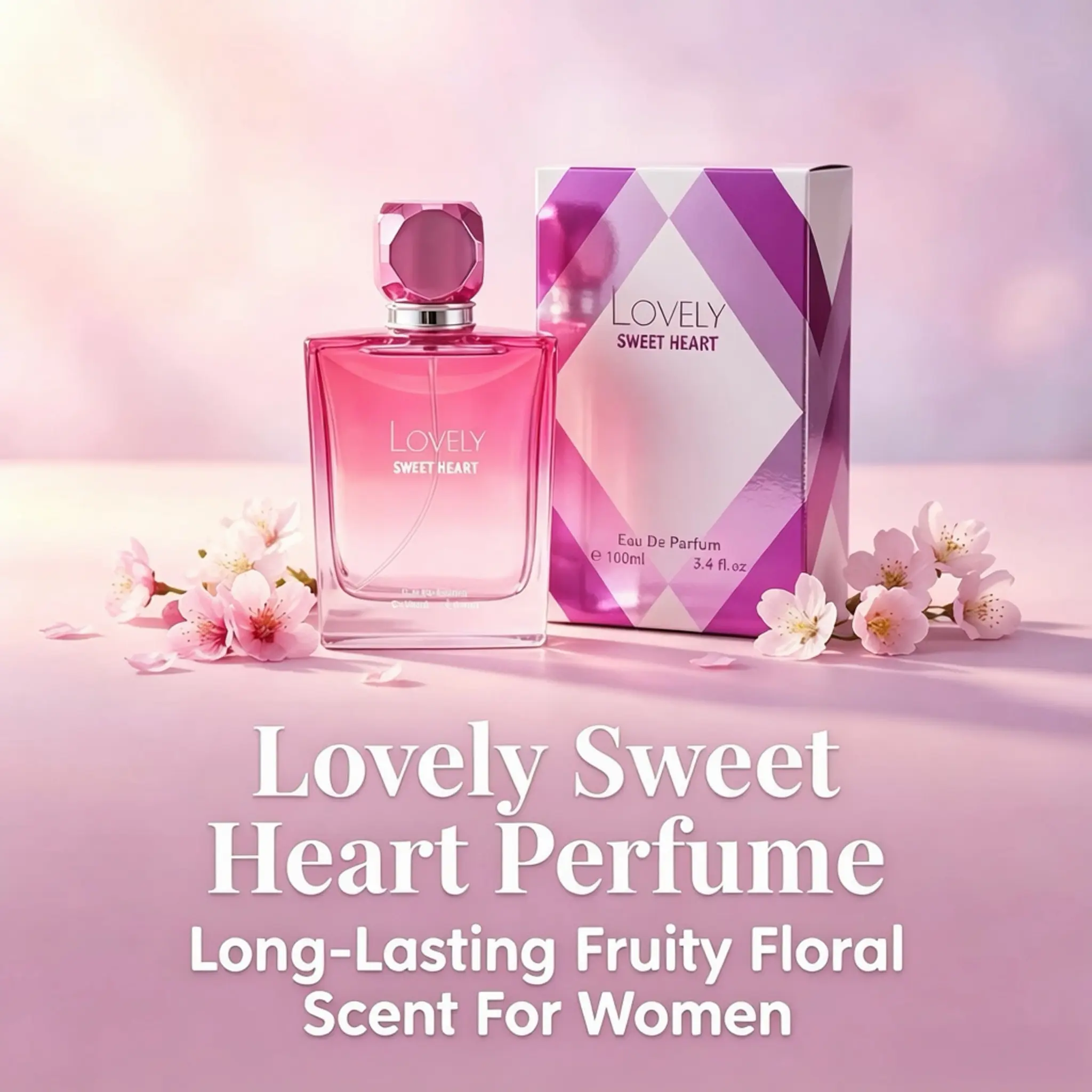 Lovely Sweet Heart Perfume - Blackberry Coconut Cream Top Notes Gardenia Jasmine Violet Amber Musk Vanilla Caod Dry Down-perfume for women,women perfumes,perfumes para mujer,mykonos fragrances,vanilla perfume,long lasting perfumes ,Floral Perfume, little