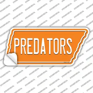 Predators Novelty Tennessee Shape Sticker Decal