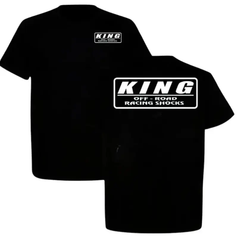 King Off-Road Racing Shocks Tee, Desert Racing Graphic Tee, Baja Trophy Truck Tee, Car Lover Tshirt - Unisex Designs - Fashion for All Casual Streetwear Round Neck Menswear