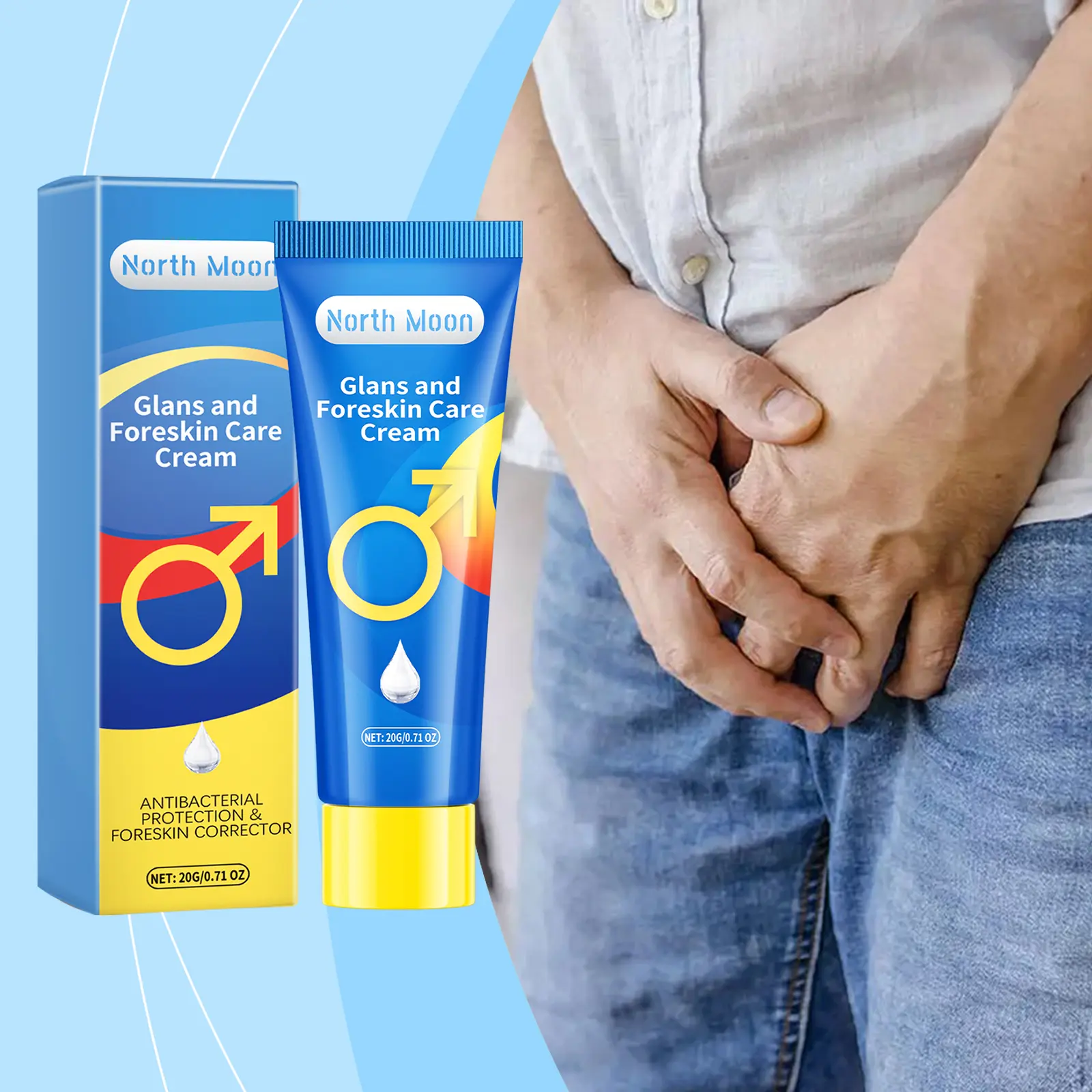 North Moon Men's Body Care Cream — Soothes discomfort, cleanses, moisturizes, and provides care for men’s skin.