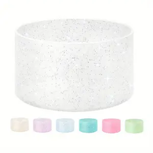 1pc Silicone Cup Bottom Sleeve, Non-slip Twinkle Cup Boot Cover, Cup Accessories For 20-40oz Tumbler & Hydro Flask 12-24oz
