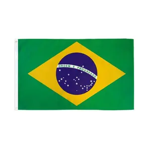 3x5ft Brazil DuraFlag Nylon Banner - Brass Hardware, 4-Stitching Construction, Indoor/Outdoor Use, Wall Decor, Party Decorations, Home Festive Supplies, Outdoor Banners, Party Decorations Banners