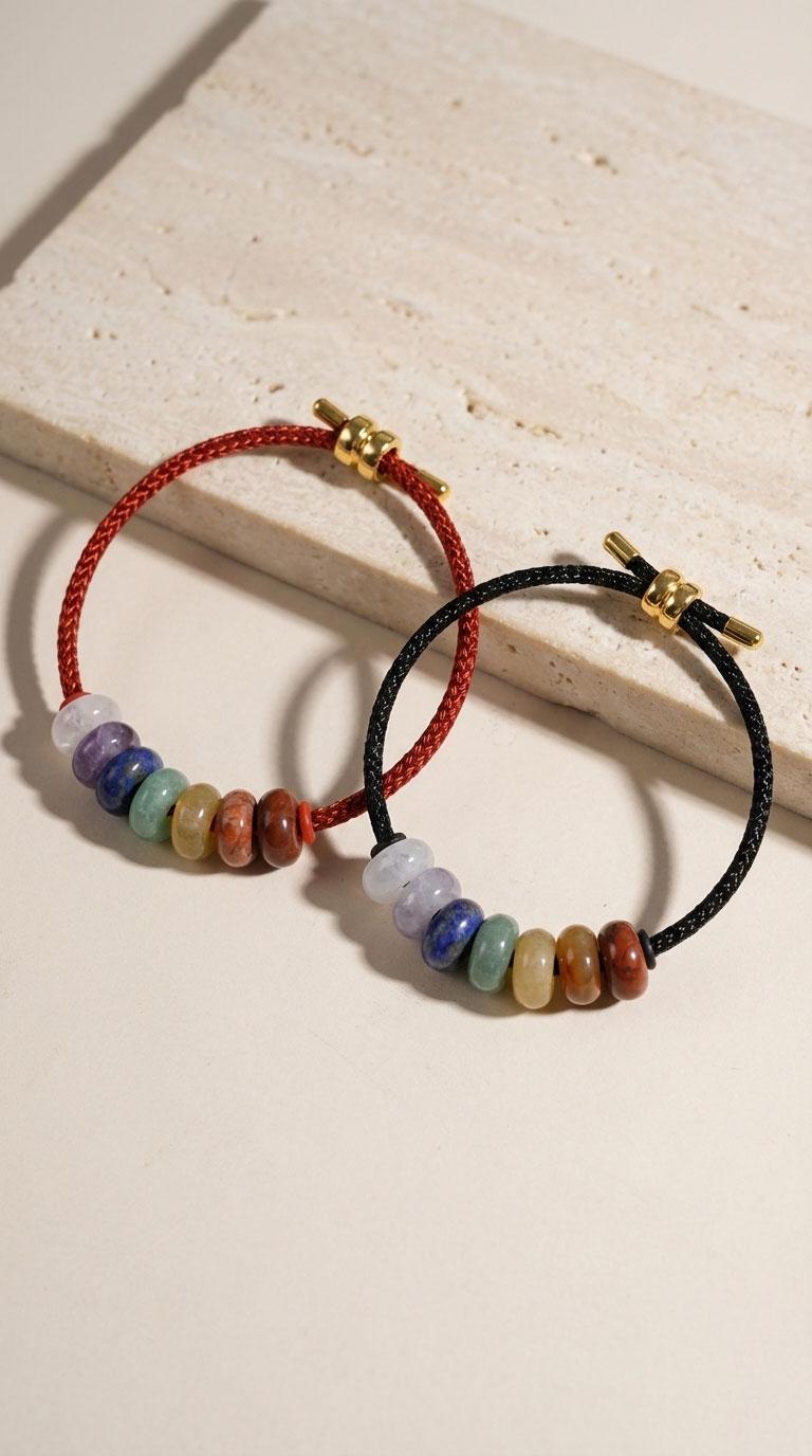 7 Chakra Bracelet Set for You & Your Pet Matching Energy Jewelry with Natural Stone Beads Adjustable Size Ideal for Pet Lovers 7 Chakra Bracelet Set for You & Your Pet Matching Energy Jewelry with Natural Stone Beads Adjustable Size Ideal for Pet Lovers