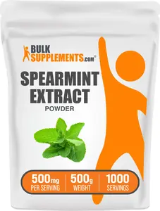 BulkSupplements Spearmint Extract Powder - Edible - Natural Antioxidants - Pure Spearmint - Tea Powders - 500g - 500mg per Serving