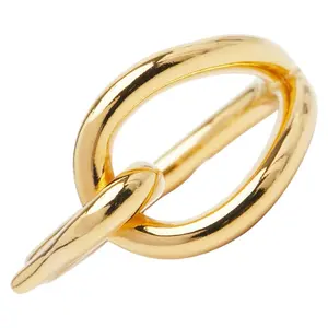 Pre-owned HERMÈS Stainless Small Leather Goods Hermes Jumbo Scarf Ring