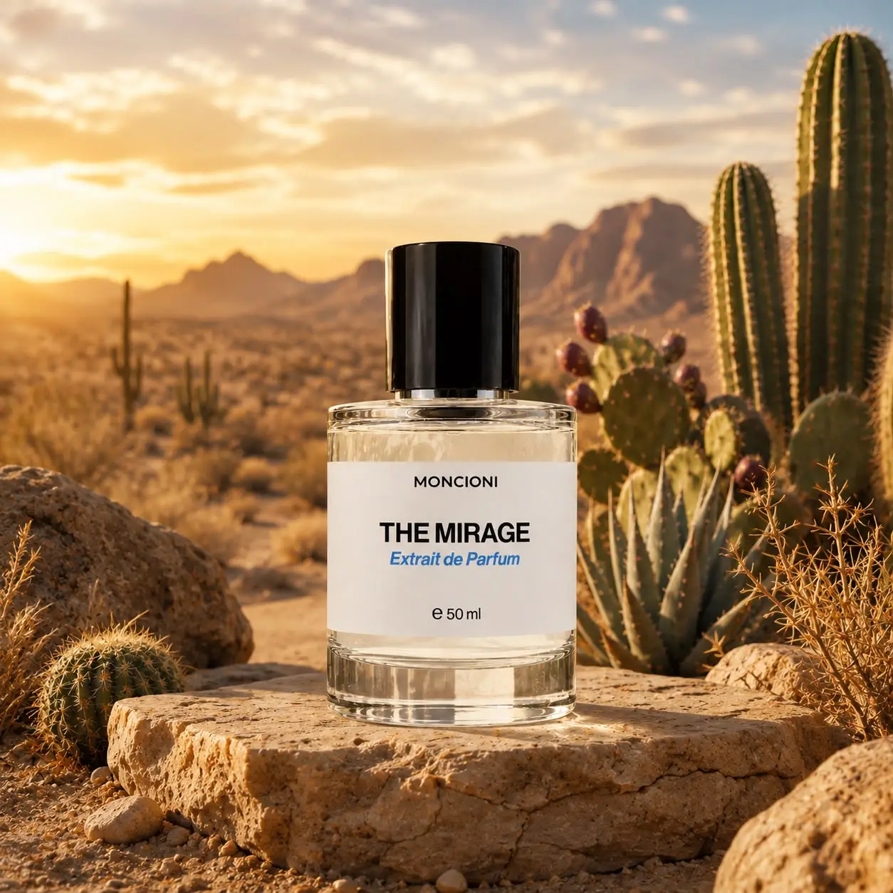 Moncioni The Mirage Extrait de Parfum | Lemon · Mate · Orange Blossom | Long Lasting Designer Inspired Luxury Fragrance for Men & Women | Niche Perfume Gift