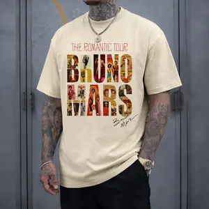 Bruno Romantic Tour T-Shirt, Retro Pop Concert Tee, Unisex Music Lover Gift 4