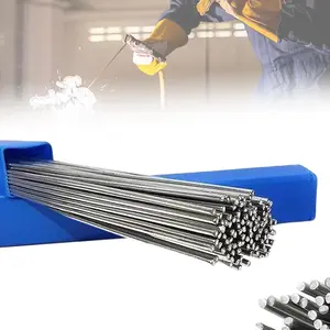 50Pcs Aluminum Brazing Rods, Aluminum Welding Rods, Welding Sticks, Low Melt Welding Rods 716 ° F-752 ° F, 2/32"x13" Aluminum Rod, No Flux Required soldadura de aluminio for all Position