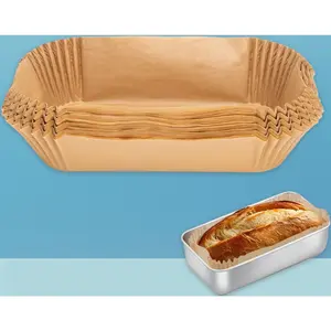 100 Pcs 9x5 Inch Non-Stick Loaf Pan Liners Pre Formed Parchment Paper for Bread Toast Banana Bread Cakes Baking