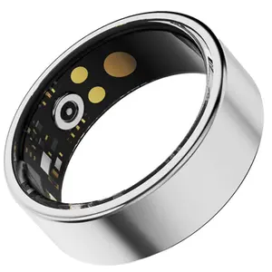 Smart Ring for Women Men, Bluetooth-compatible Fashion Minimalist Fitness Ring, Sleep Tracker, Heart Rate Monitor, Waterproof Health Ring, Size 8, Wearable Devices