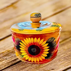 Hand painted Wooden Tortilleros 1kg Kitchen