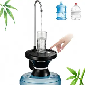 Intelligent Desktop Water Dispenser - USB Charging Automatic Water Pump, Universal Bottle Compatibility for Home, Office Use (Black)