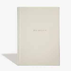 Dig Deeper Journal, 1 Count Guided Daily Journal with 180 Undated Prompts, Self Care Routine Gift, Office Stationery & Supplies