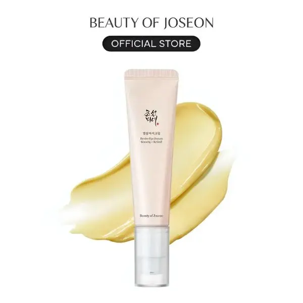 [Beauty of Joseon Official] Revive Eye Serum : Ginseng + Retinal with Retinal Niacinamide Correction for Puffy Eye Bags Fine Lines Dark Circles Wrinkles, Korean Skin Care Cream Gift  30ml, 1 fl.oz Brightening Moisturize