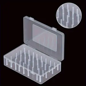 1pc 42-Spool Sewing Thread Organizer Box - Transparent PP Plastic, Large Capacity Needle Thread Holder - For Sewing, Embroidery & Quilting Enthusiasts - Portable & Convenient Storage, Desktop Storage Box - Perfect Gift for Crafters