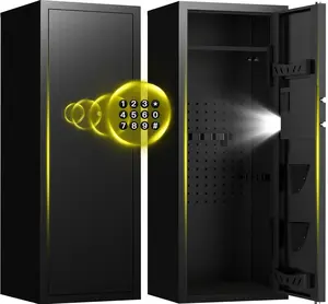 ACTIGER Gun Safe for Rifles and Shotguns - Large Capacity Pistol Storage Cabinet - Heavy Duty Steel Security Box for Home & Office - Quick Access Firearm Safe with Easy Assembly