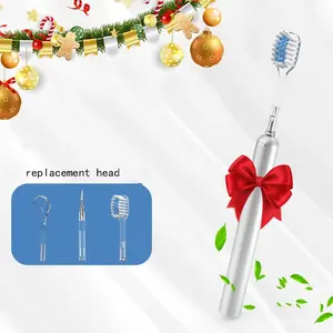 New manual replacement head soft bristled toothbrush with convex spiral bristles for deep cleaning, high-end adult couple and men's and women's toothbrush set for home use