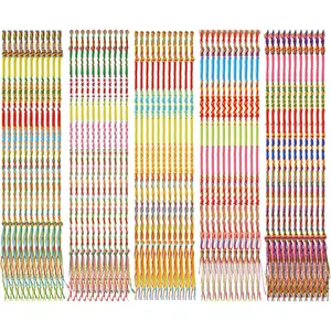 200 Pcs Friendship Bracelets Bulk Handmade Braided String Colorful Braid Friendship Cords Strand Bracelet Party Supply Favors for Birthday Gifts (Pattern Weave)