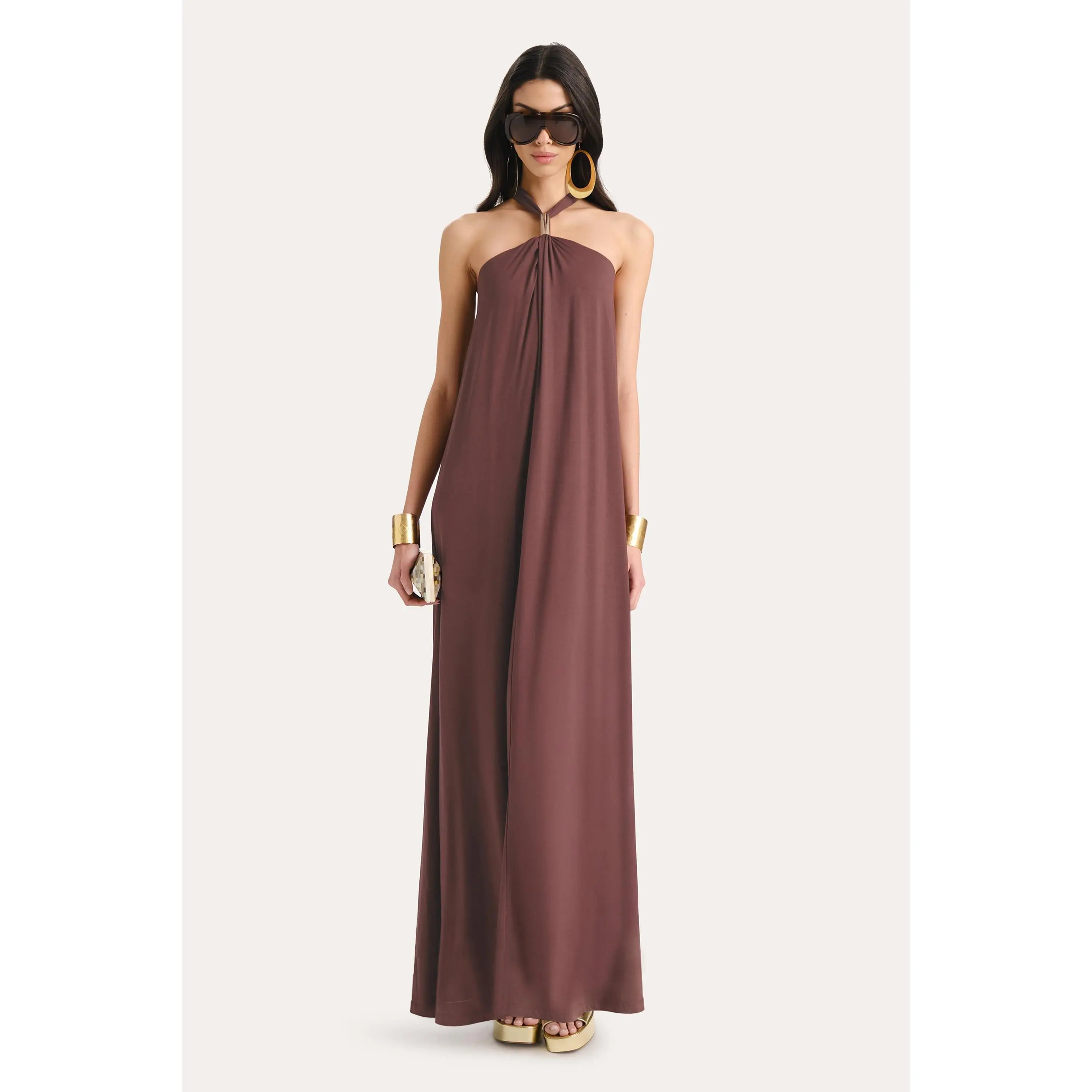 Aurora Halterneck  Maxi Dress