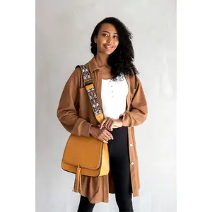 Jen & Co. - Bailey Crossbody with Print Contrast Strap