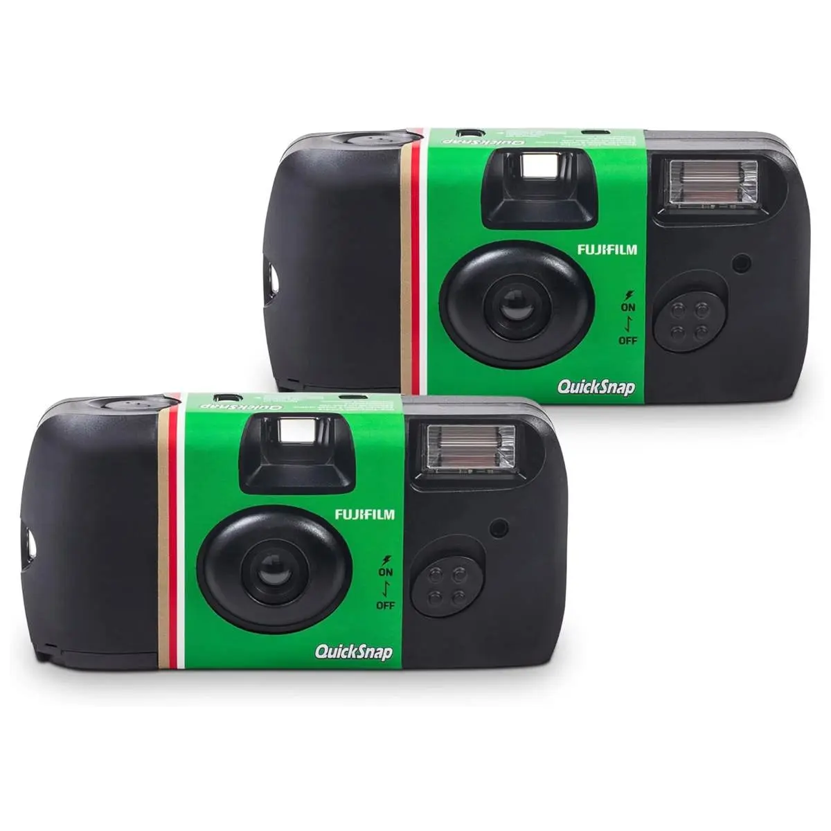 Fujifilm QuickSnap Flash 400 35mm Single-Use Disposable Camera with Flash, 27 Exposures, 2-Pack