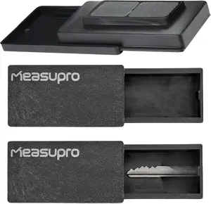 Magnetic Key Holder for Car - 3 Pack - 1 size - Car Key Hider & More - Strong Magnets - Rugged Black Plastic Cases