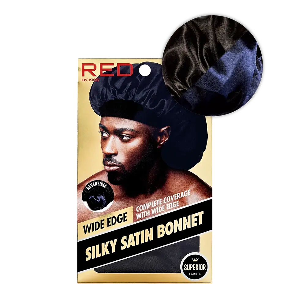 RED by KISS Men's Silky Satin Bonnet – Regular & Braid Size RED by KISS Men's Silky Satin Bonnet – Regular & Braid Size