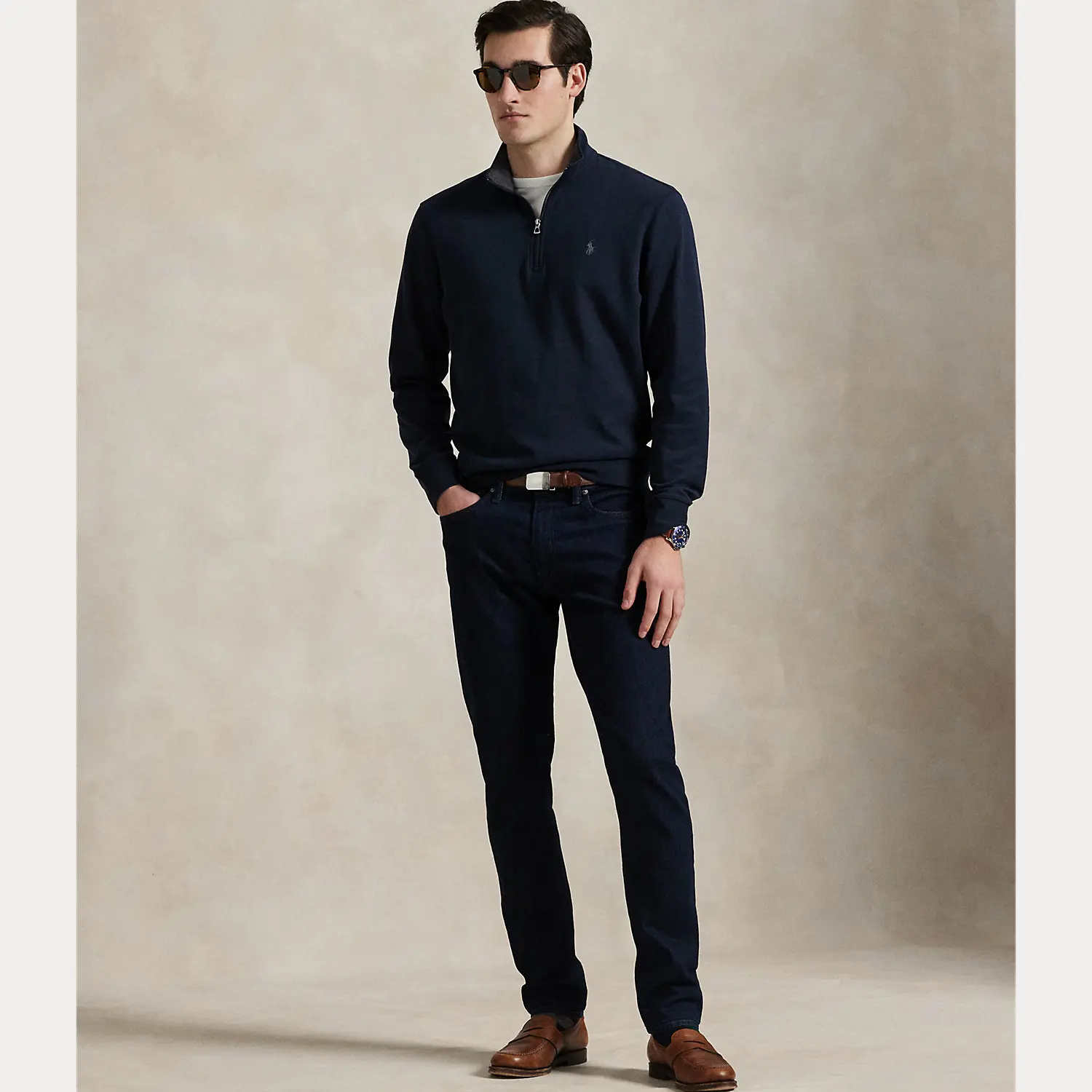 Polo Ralph Lauren - Luxury Jersey Quarter-Zip Pullover
