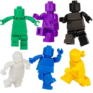 6-Piece Building Block Figure Set – Mini Collectible Toy People with Accessories