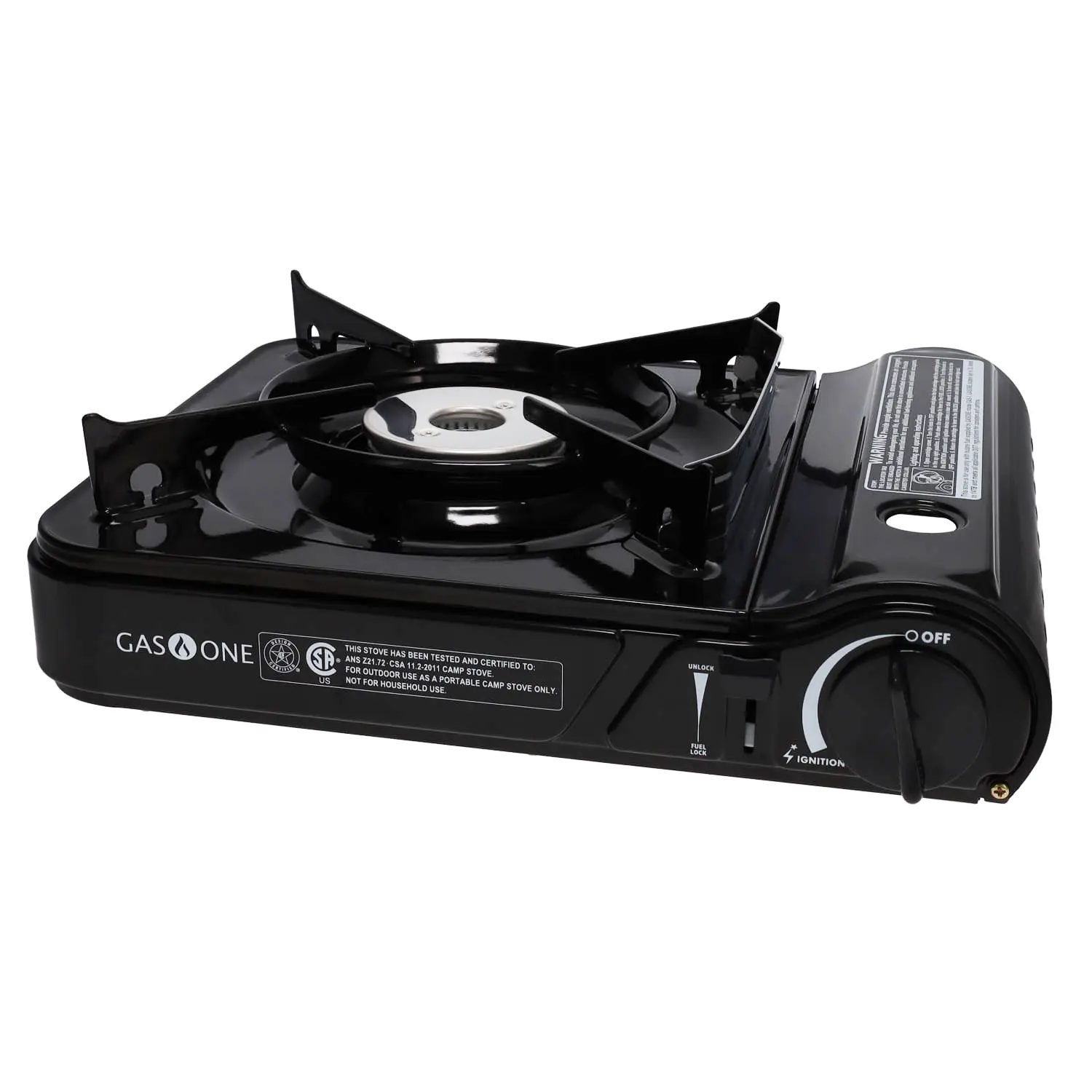 Portable Butane Camp Stove - 11,000 BTU Single Burner with Rugged Frame, High-Output Camping Equipment for Outdoor Cooking, Quick Boils, Real-World Reliability, Portable Outdoor Kitchen