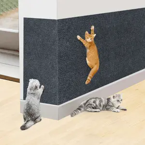 1pc Durable Cat Scratching Pad - Self-Adhesive, Scratch-Resistant Felt Mat for Walls and Furniture, Perfect for Cats, Polyester Material - Multi-Size Pack, Cat Mat Scratcher, Wall Scratcher for Cats outdoorfun