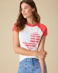 A250 FLAG RAGLAN TEE