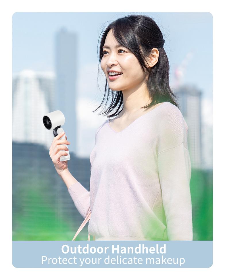 2026 New Portable Turbo Fan! 4000mAh Battery, Ice-Cooling Foldable, 5 Speeds + LED Display, Powerful Cooling Airflow, USB Rechargeable for /Travel/Work. Summer Must-Have! portable  fan outdoor activity turbo fan