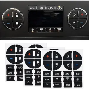 AC Dash Button Repair Decal Stickers, Repair for Ruined Faded A/C Control Buttons  Fixing Decal Replacement Compatible with Chevy, 07-14 GM  -   SUV Accessories