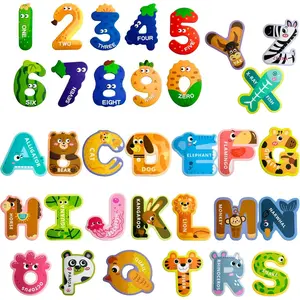 Magnetic Letters and Numbers,Colorful ABC Animal Alphabet Fridge Magnets,Educational Spelling Learning Game Toys for Kids,Toddlers 3 4 5 Years Old
