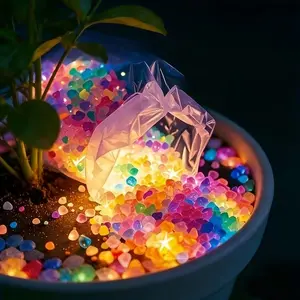 10000pcs Outdoor Glowing Stones for DIY Decor, Aquarium, Garden, Bonsai, Path, Fish Tank, Pot, Party, Micro Landscape, Durable Gardening Accessories, Lighting
