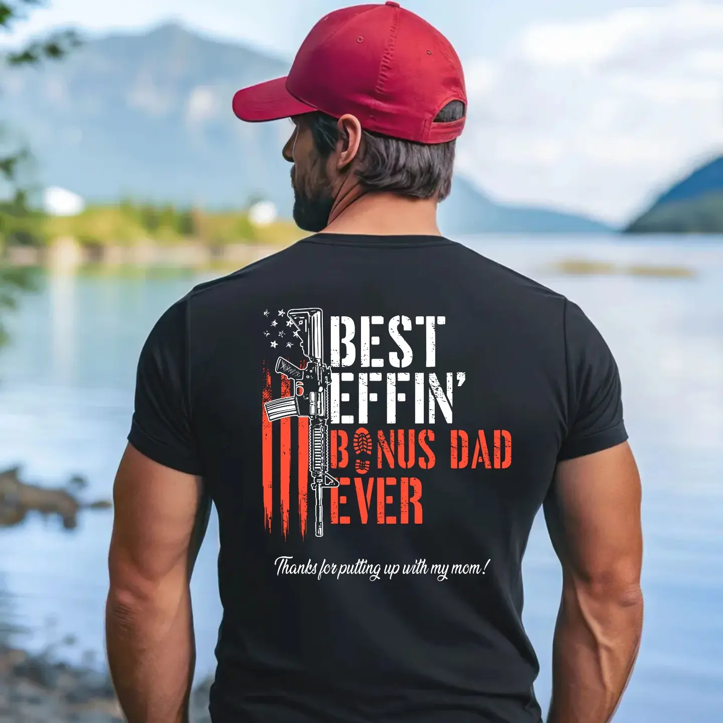 Effin’ Bonus Dad Ever Vintage T-Shirt, Funny Stepdad Shirt, Father’s Day Gift, Bonus Dad Appreciation Tee, Classic Unisex T-Shirt