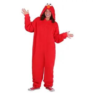 Adult Elmo Zip Costume Onesie