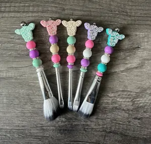 Beaded Makeup Brush Set
