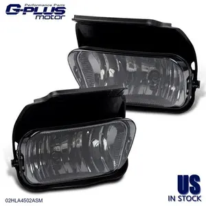 Smoke Fog Lights Left & Right +Bulbs Fit For 2003-2006 Chevy Silverado Avalanche